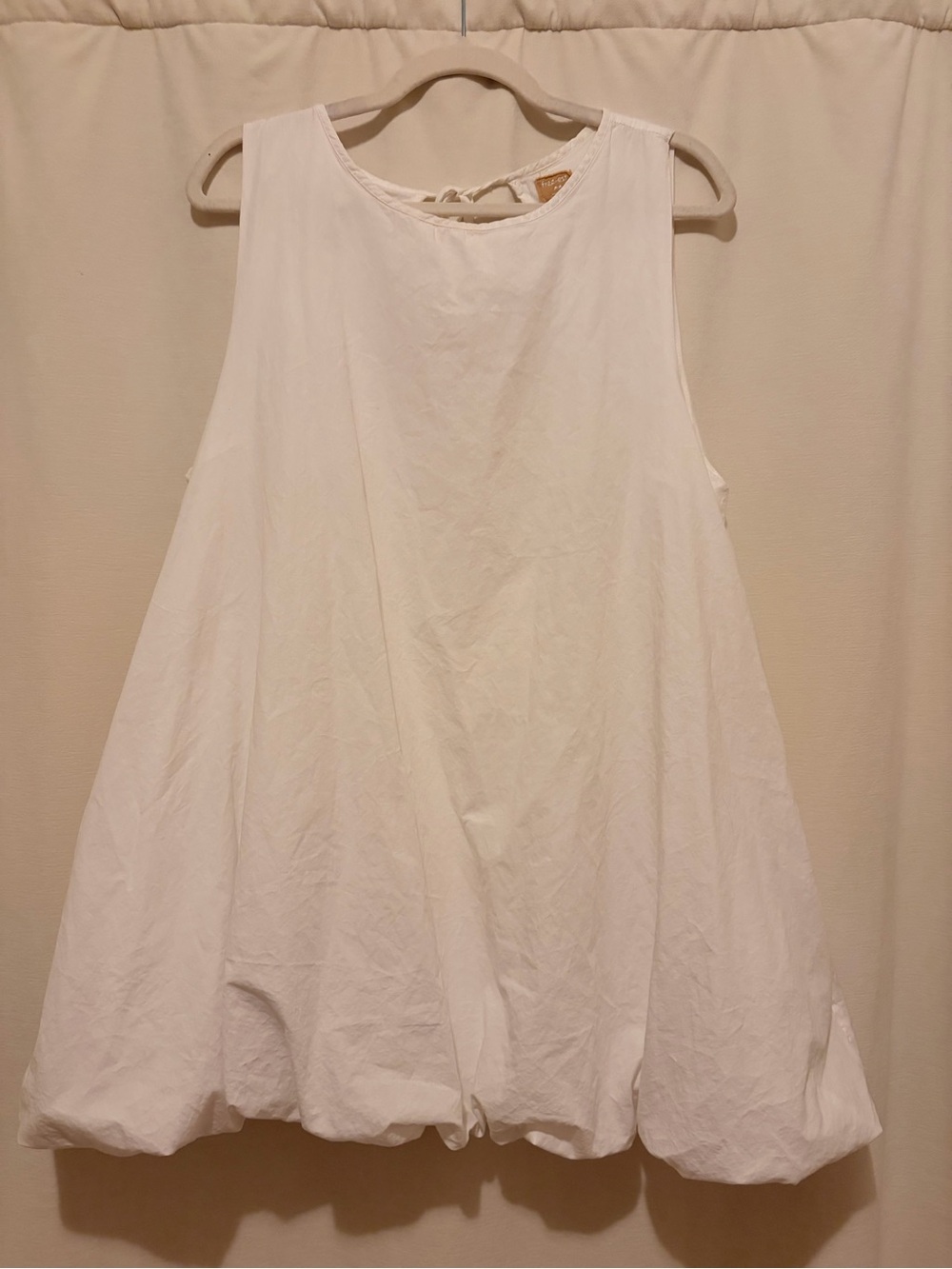 Free People White Bubble Dress with Pockets
